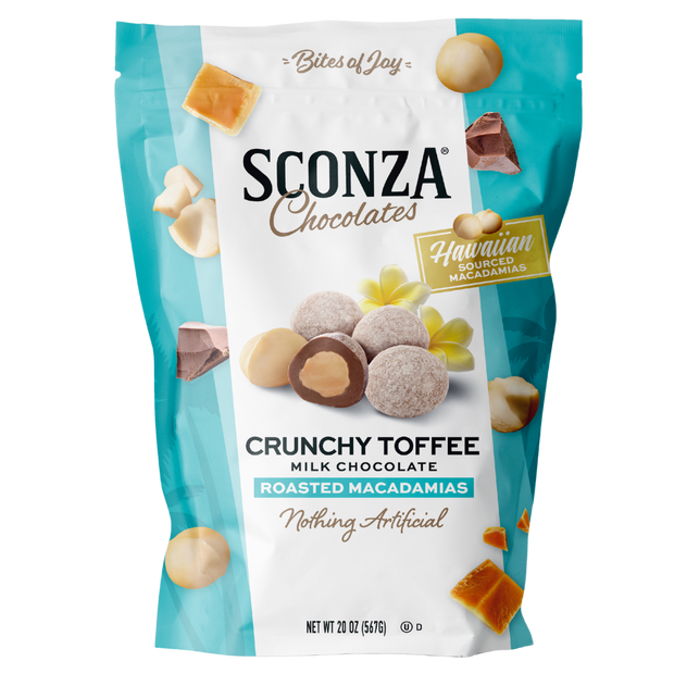 Crunchy Toffee Milk Chocolate Macadamias, 20oz