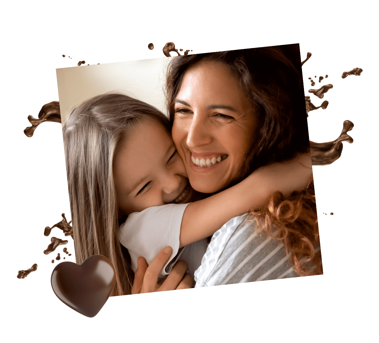 woman and child hugging