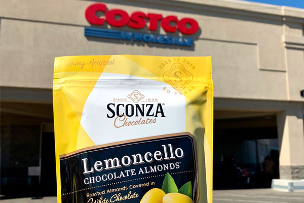 Our Classic Lemoncello Chocolate Almonds<sup>&reg;</sup> Coming to Costco Spring of 2022