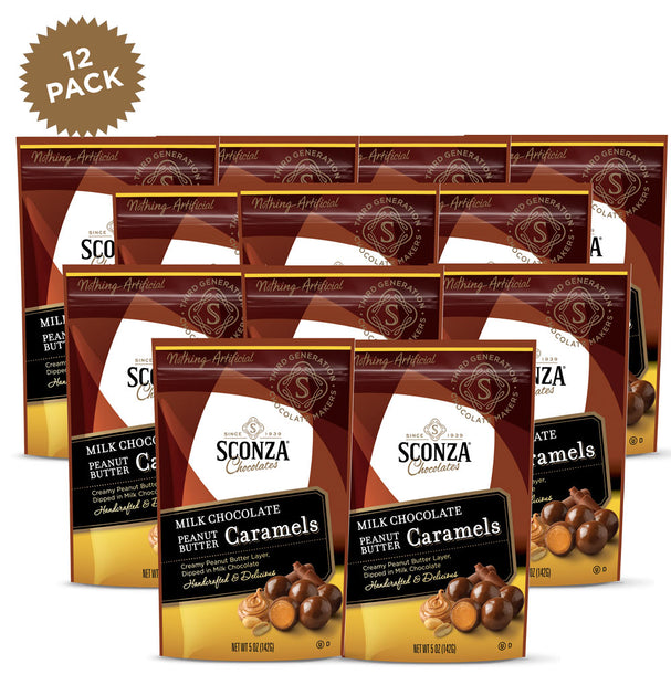 Milk Chocolate Peanut Butter Caramels, 5oz