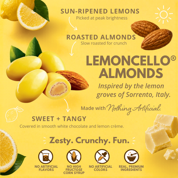 Lemoncello® Almonds, 16 oz