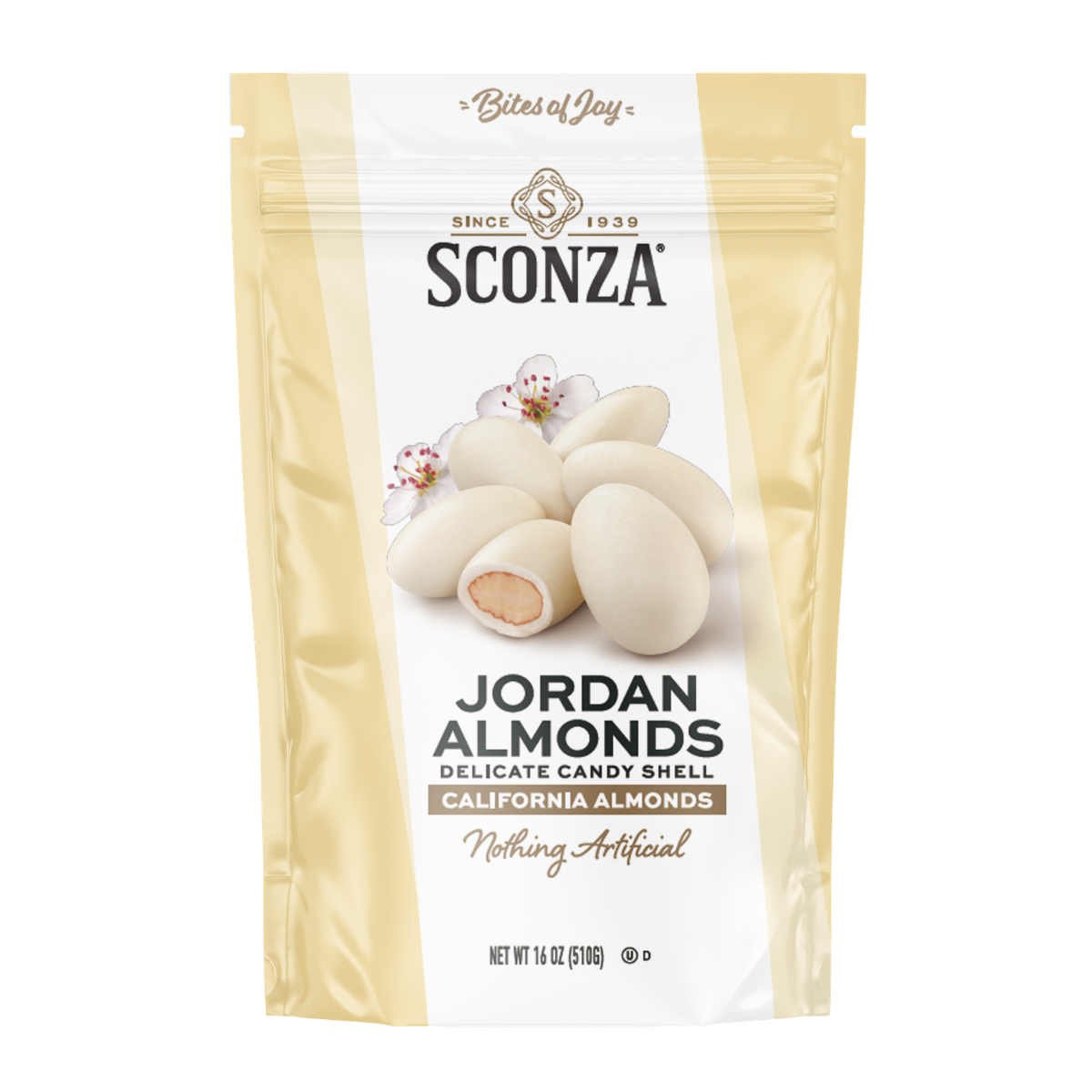 Jordan Almonds, Nothing Artificial, White 16oz