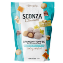 Sconza Chocolates Crunchy Toffee Milk Chocolate with Roasted Macadamias packaging on a white background