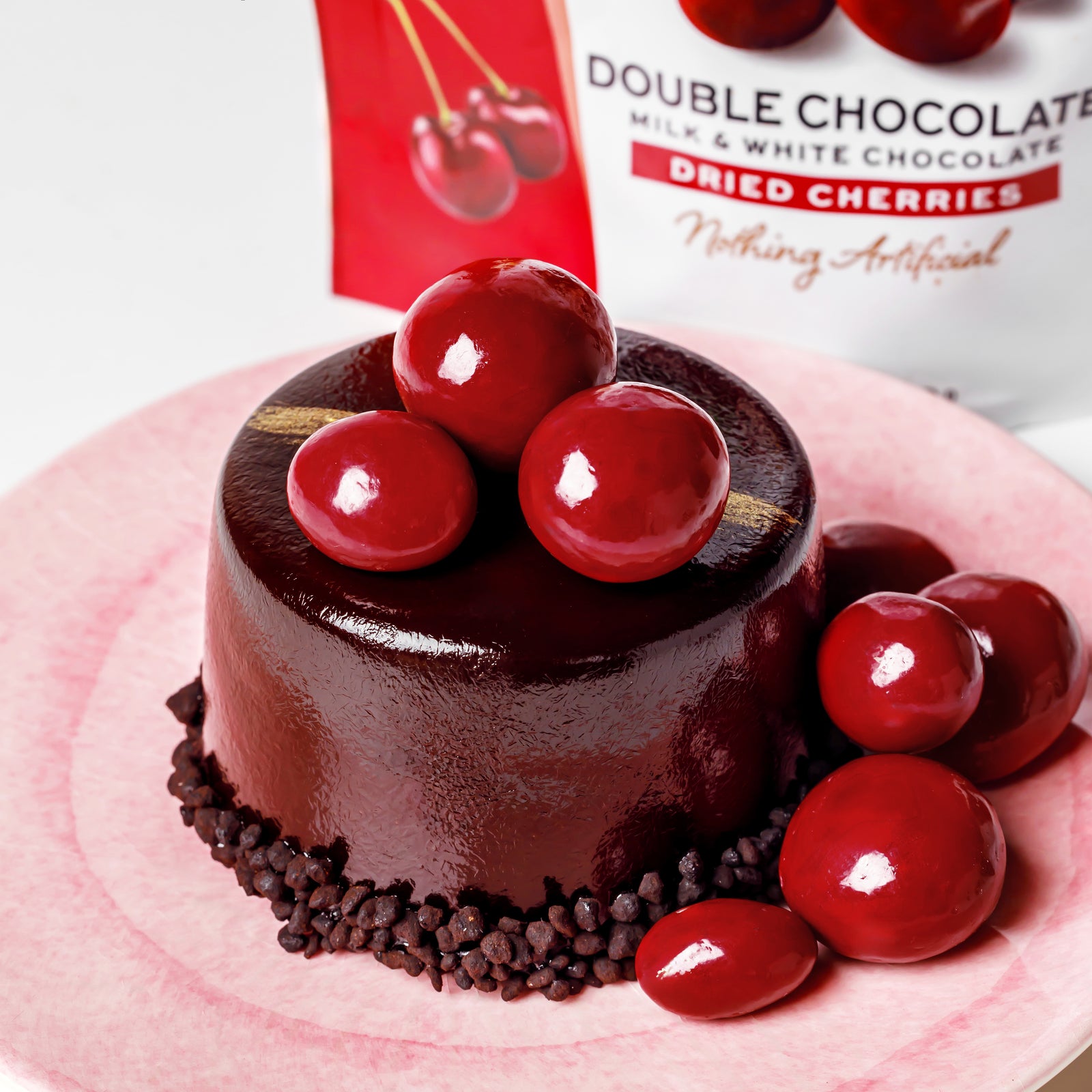 Double Chocolate Milk and White Chocolate Dried Cherries, 4.5oz