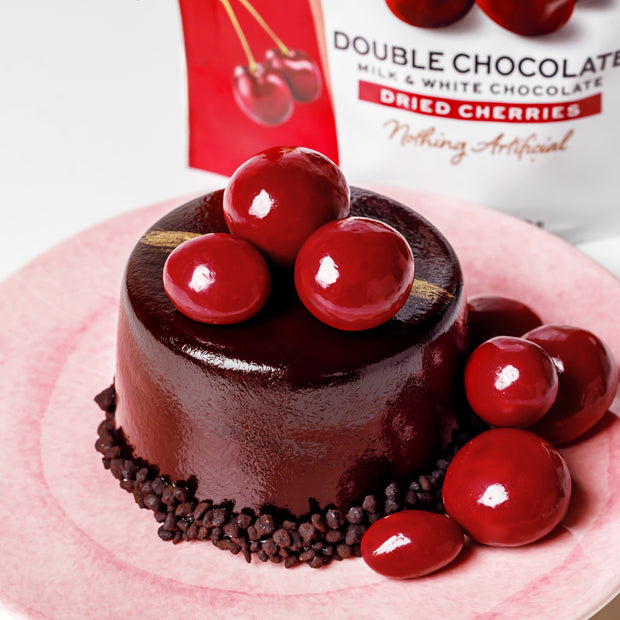 Double Chocolate Milk and White Chocolate Dried Cherries, 4.5oz