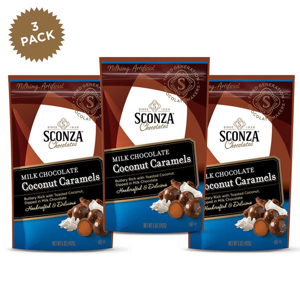 Milk Chocolate Coconut Caramels, 5oz