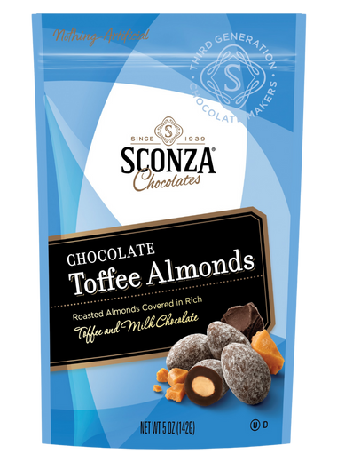 Chocolate Toffee Almonds, 5oz