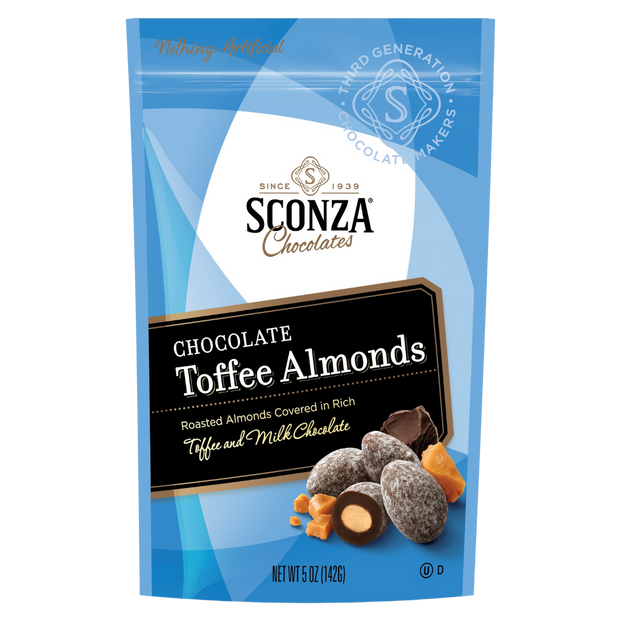 Chocolate Toffee Almonds, 5oz