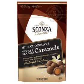 Milk Chocolate Vanilla Sea Salt Caramels, 5oz