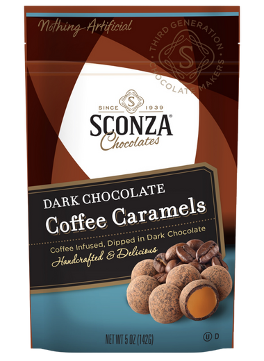 Dark Chocolate Coffee Caramels, 5oz