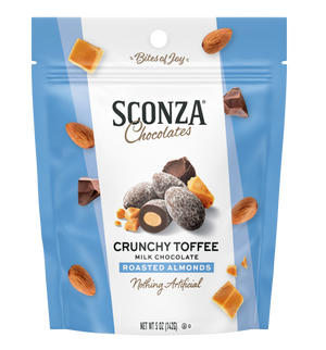 Crunchy Toffee Milk Chocolate Roasted Almonds, 5oz
