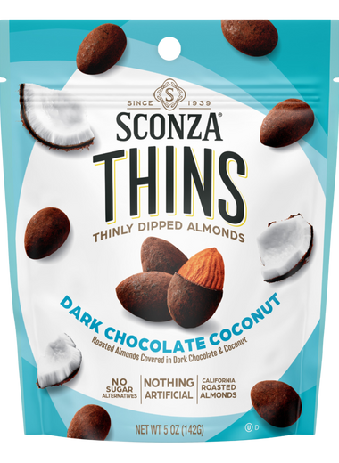 Dark Chocolate Coconut THINS, 5oz