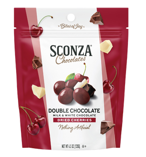 Double Chocolate Milk and White Chocolate Dried Cherries, 4.5oz