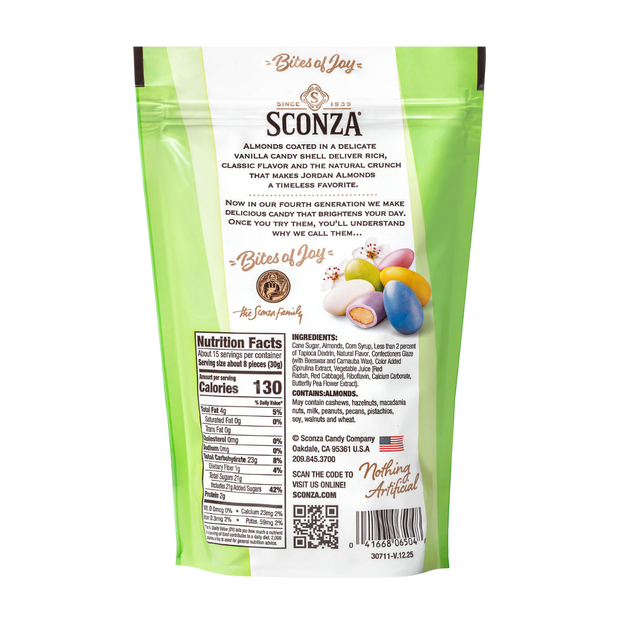 Jordan Almonds, Nothing Artificial, Assorted 16oz