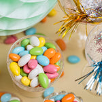 Special occasion jordan almond candy in pastel colors