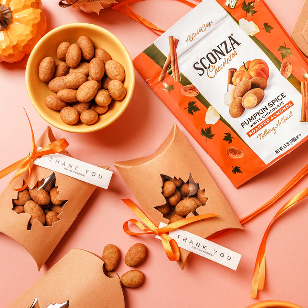 Pumpkin Spice White Chocolate Almonds, 4.5oz