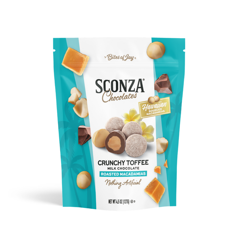 Crunchy Toffee Milk Chocolate Macadamias, 4.5oz