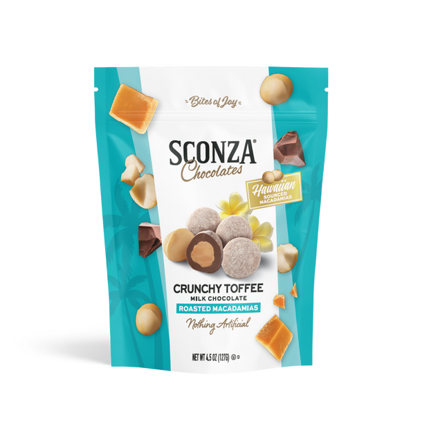 Crunchy Toffee Milk Chocolate Macadamias, 4.5oz