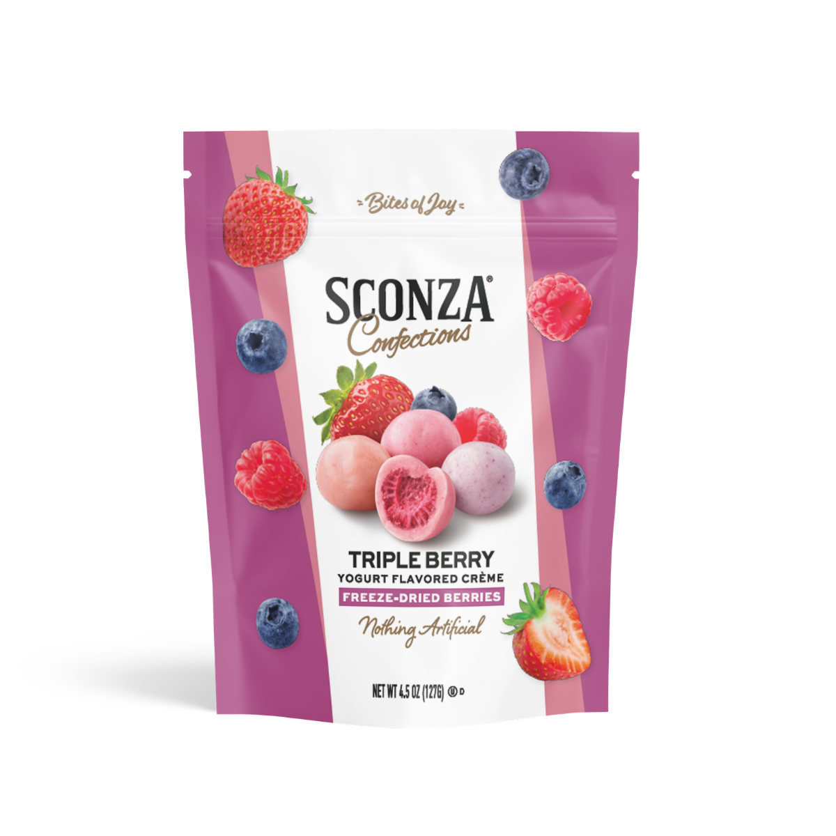 Yogurt-Flavored Crème Freeze-Dried Triple Berry Bites, 4.5oz