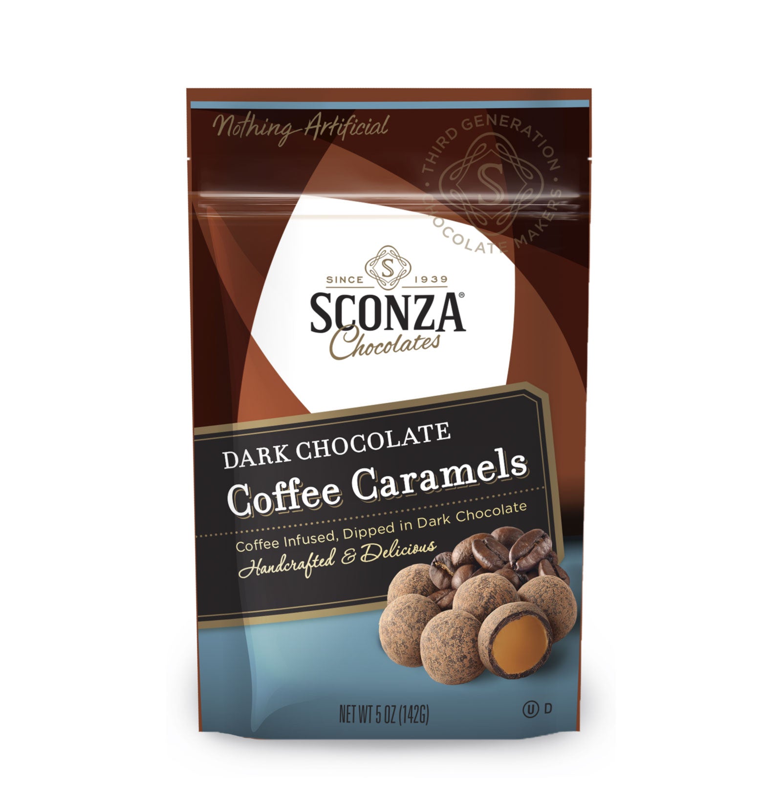 Dark Chocolate Coffee Caramels, 5oz • Sconza Chocolate