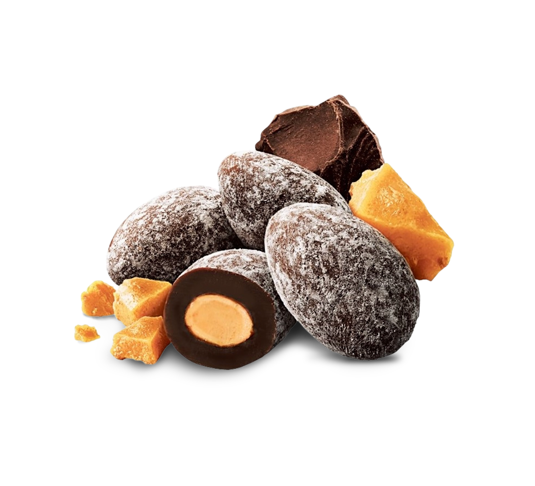 sconza milk chocolate covered toffee candies