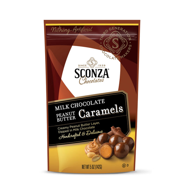 Milk Chocolate Peanut Butter Caramels, 5oz