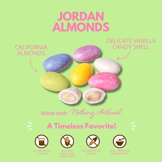 Jordan Almonds, Nothing Artificial, Assorted 16oz