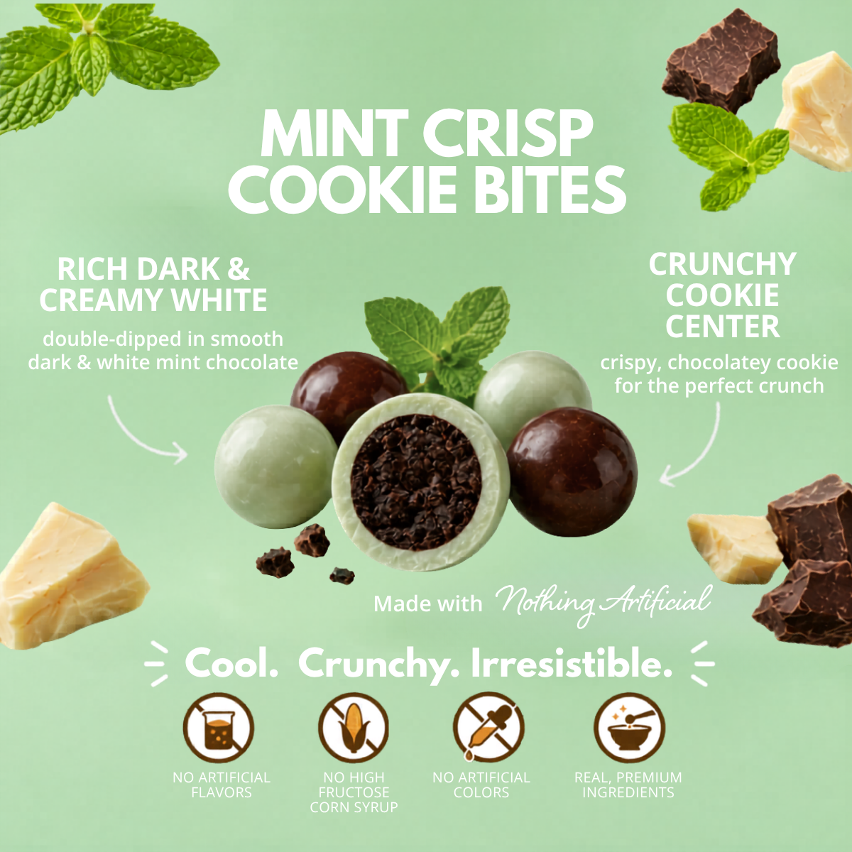 Mint Crisp Cookie Bites, 5oz